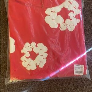 brand new “red” denim tears hoodie